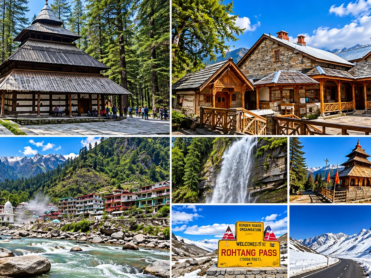Scenic sightseeing destinations around Manali